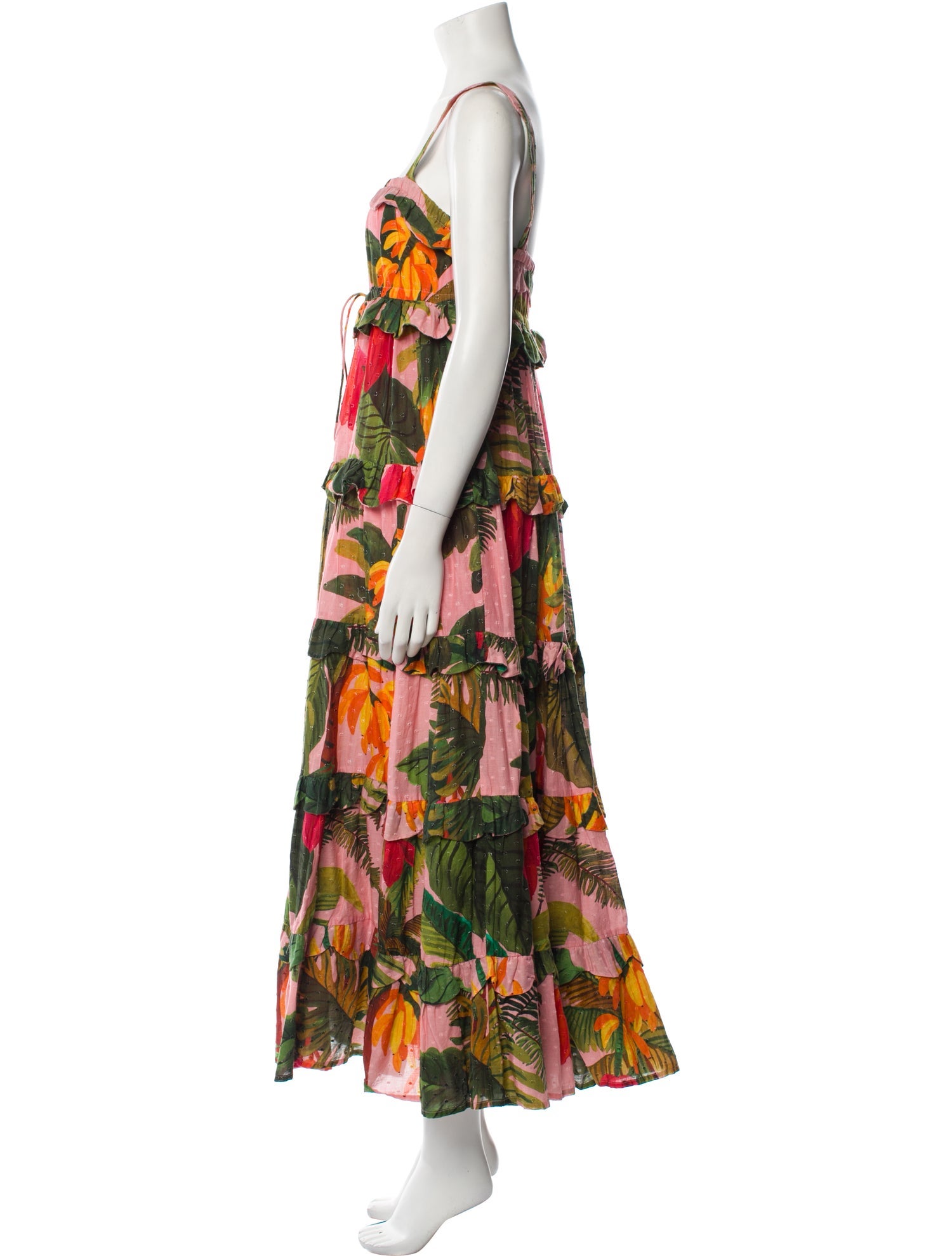Farm Rio Floral Print Long Dress